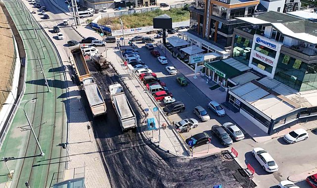 Alikahya'da 2,7 kilometrelik yol güzergahı yenileniyor