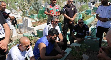 Amed Sportif Faaliyetler ve Beşiktaş taraftar gruplarından maç öncesi Rojin Kabaiş'in mezarına ziyaret