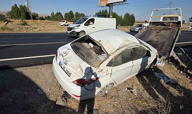 Ankara'da otomobil takla attı: 4 yaralı