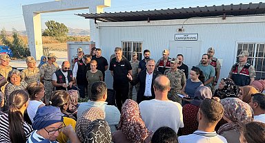 Antakya'da Cansuyu konteyner kentte tahliye süreci vatandaşlara anlatıldı