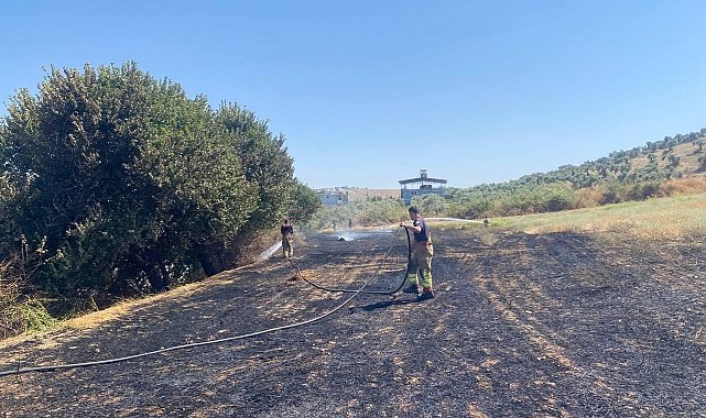 Antakya'da otluk alan yangını kontrol altına alındı