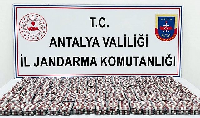 Antalya'da 6 bin 540 sentetik hap ele geçirildi