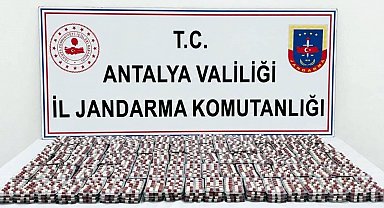 Antalya'da 6 bin 540 sentetik hap ele geçirildi