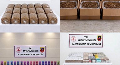 Antalya'da yarım ton kıyılmış tütün ele geçirildi
