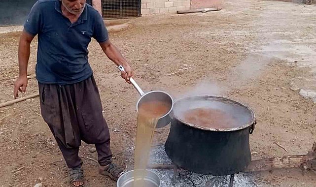 Araban'da gün pekmezi yapımına başlandı
