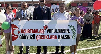 Araban'da uçurtmalar Gazze'deki çocuklar için gökyüzüne yükseldi