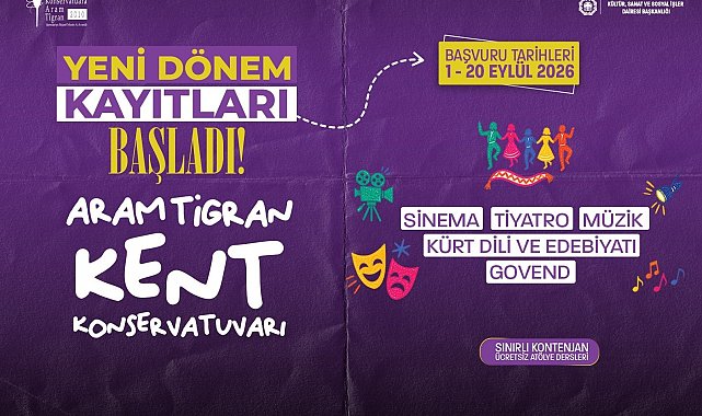 Aram Tigran Kent Konservatuvarında yeni dönem: Başvurular 20 Eylüle kadar sürecek