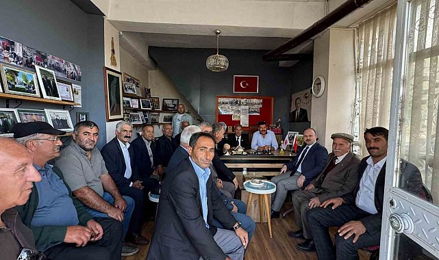 Arpaçay'da Kaymakam Güvenç ve Başkan Elma muhtarlarla buluştu