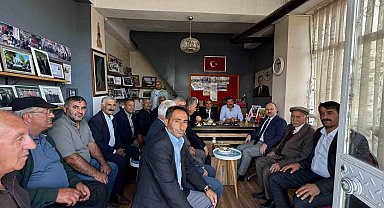 Arpaçay'da Kaymakam Güvenç ve Başkan Elma muhtarlarla buluştu