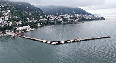 Atatürk Rıhtımında 140 metrelik uzatma çalışmaları tamamlandı