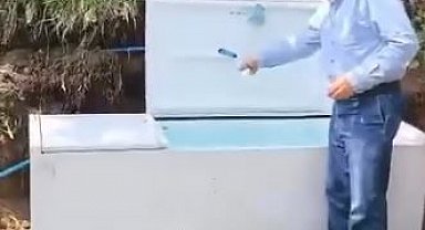 Atıl buzdolabını hayrat çeşmesine dönüştürdüler