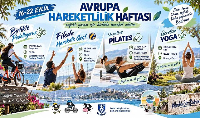 Avrupa Hareketlilik Haftası Bodrum'da etkinliklerle kutlanıyor