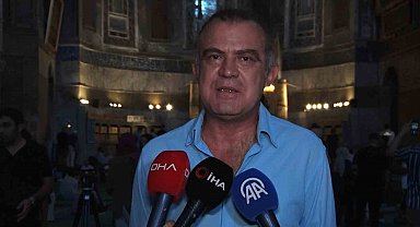 Ayasofya restorasyonunda yeni bir aşamaya geçildi: "Doğu yarım kubbenin restorasyonuna başlayacağız"
