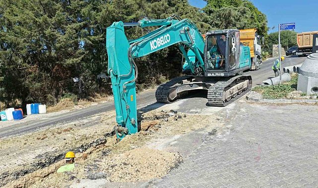 Aydın Büyükşehir Belediyesi'nden Kuşadası'nda altyapı yatırımı