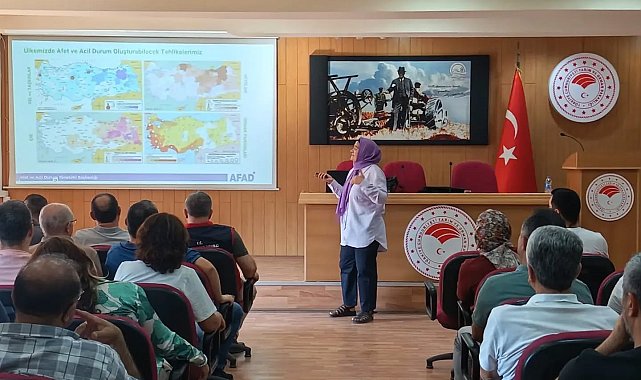 Aydın'da kamu personeline afet ve yangın farkındalık eğitimi