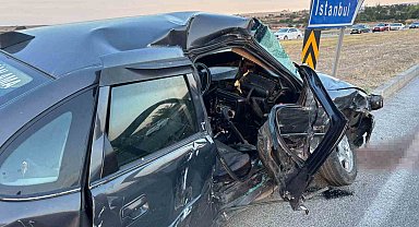 Babaeski'de minibüs ile otomobil çarpıştı: 4 yaralı