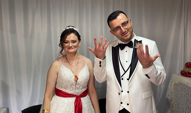 Babaeski'de sevgi engel tanımadı: İşitme ve konuşma engelli çift dünyaevine girdi