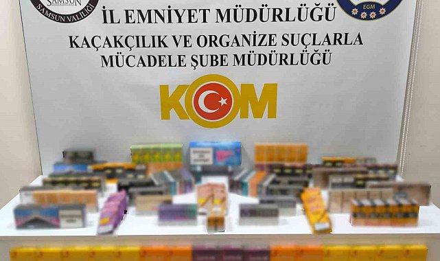 Bafra'da 500 paket kaçak sigara ele geçirildi