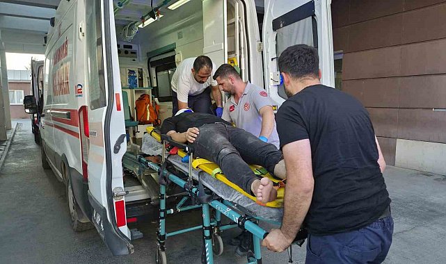 Bahçe aydınlatmasını onarırken elektrik çarptı: 1 yaralı