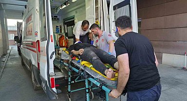 Bahçe aydınlatmasını onarırken elektrik çarptı: 1 yaralı