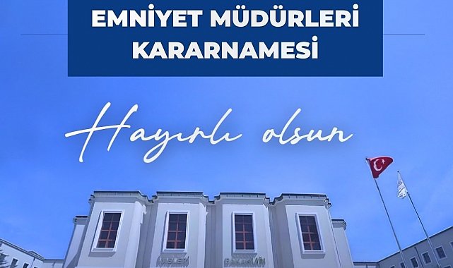 Bakan Çiftçi: "Yeni atanan emniyet müdürlerimize başarılar diliyorum"