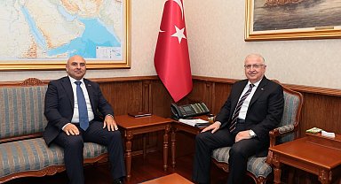 Bakan Güler, Azerbaycan'ın Ankara Büyükelçisi Aslanov ile görüştü