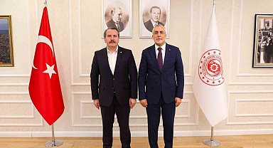 Bakan Işıkhan, Memur-Sen Genel Başkanı Yalçın ile bir araya geldi
