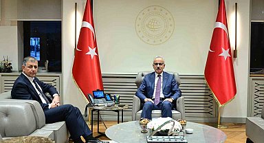 Bakan Uraloğlu, İzmir Büyükşehir Belediye Başkanı Tugay'ı kabul etti