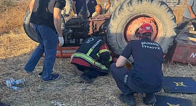 Balıkesir'de traktör ve otomobil kaza yaptı 2 yaralı