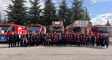 Başkan Aşgın, Çorum İtfaiyesi personelinin İtfaiye Haftası'nı kutladı