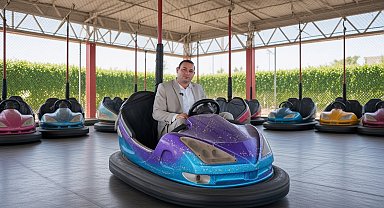 Başkan Bilecen'den lunapark açılışı öncesi renkli görüntüler