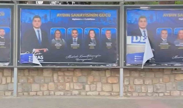Başkan Maraş'ın afişlerine saldırı