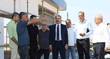 Başkan Şerifoğulları, yapımı devam eden projeleri inceledi