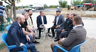 Başkan Şimşek muhtarlarla bire bir temasta