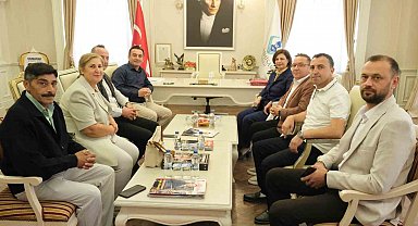Başkan Ünlüce'den, Başkan Dökmeci'ye ziyaret
