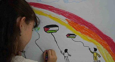Başkentte uçurtmalar Gazze'deki çocuklar için havalandı