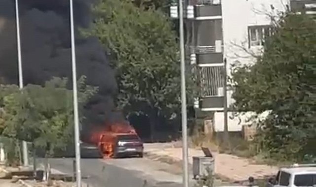 Batman'da araç yangını