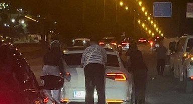 Batman'da gençlerin tehlikeli paten yolculuğu