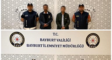 Bayburt'ta 2 düzensiz göçmen ile 2 şüpheli yakalandı