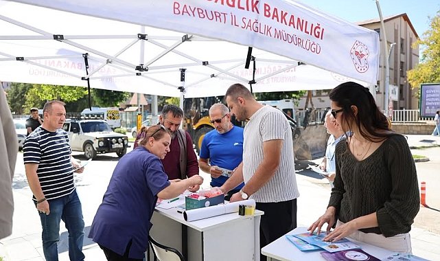 Bayburt'ta kanser taramalarına yönelik çalışma gerçekleştirildi