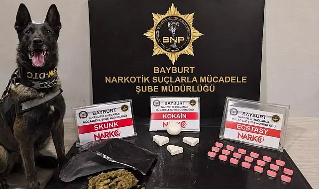 Bayburt'ta uyuşturucu operasyonunda yakalanan şüpheli tutuklandı