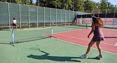 Beach Park'ta tenis keyfi