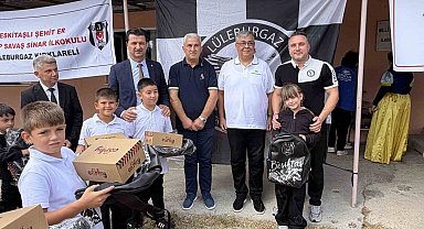 Beşiktaş'tan Lüleburgaz'da 50 öğrenciye eğitim desteği