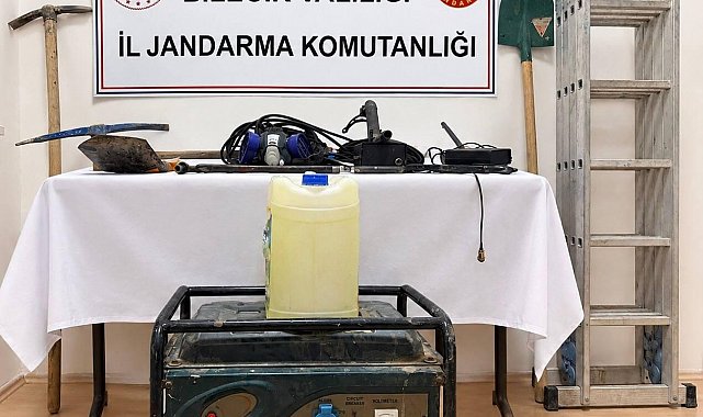 Bilecik'te define arayan 2 kişi suçüstü yakalandı