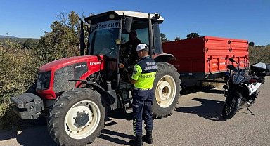 Bilecik'te jandarmadan traktör sürücülerine hayati uyarı