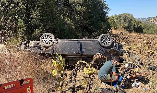 Bilecik'te otomobil tarlaya savruldu: 1 yaralı