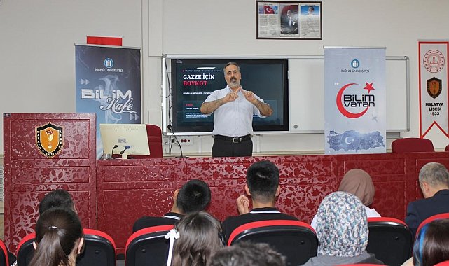 Bilim Kafe'de öğrencilere Gazze'deki eğitim mücadelesi anlatıldı