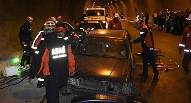 Bitlis'te tünelde kaza tatbikatı gerçeğini aratmadı