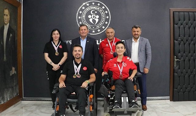 Boccia sporcularından Kabakcı'ya ziyaret