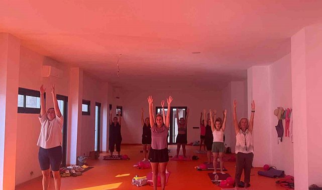 Bodrum Belediyesinin pilates dersleri devam ediyor